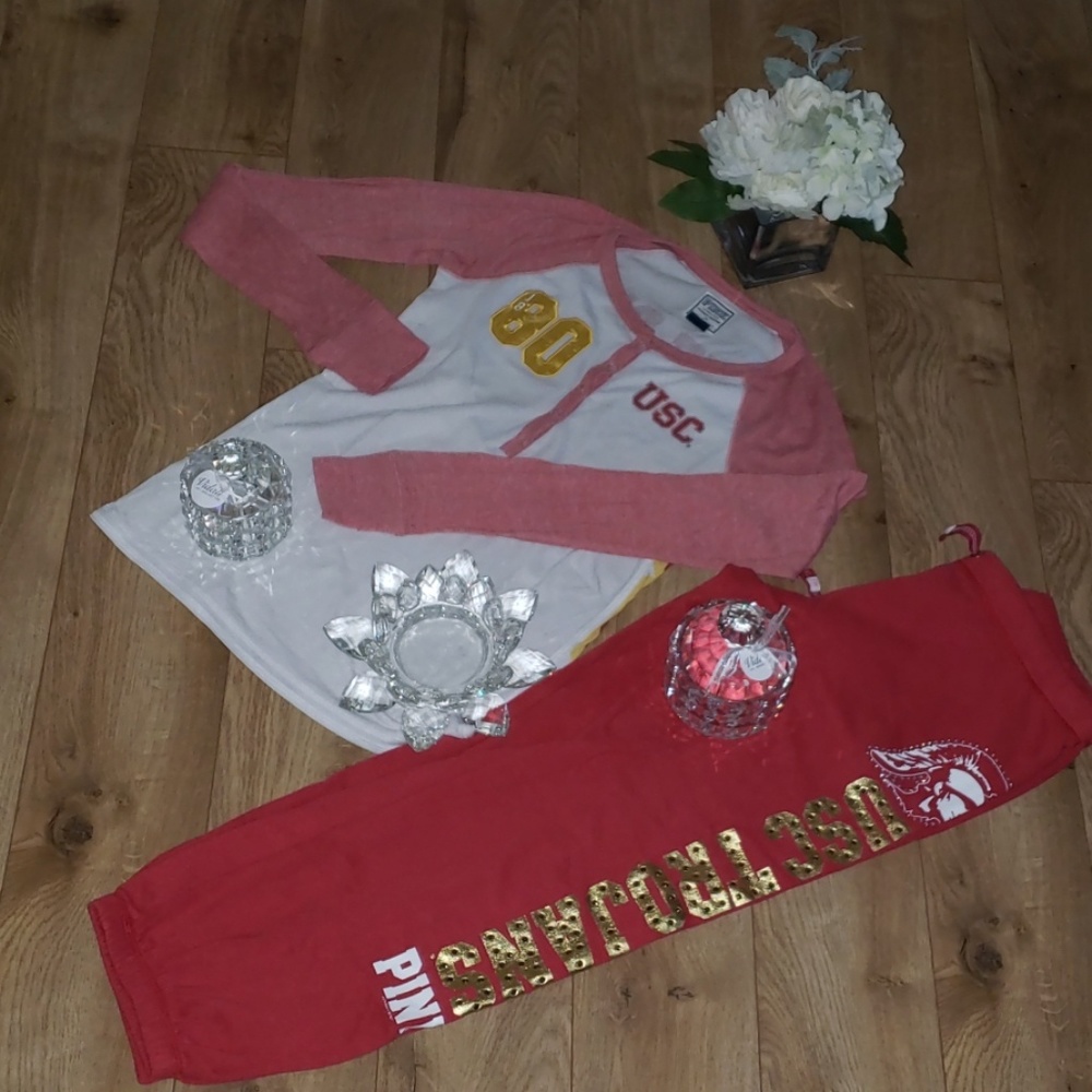 Victoria's secret pink top & pants